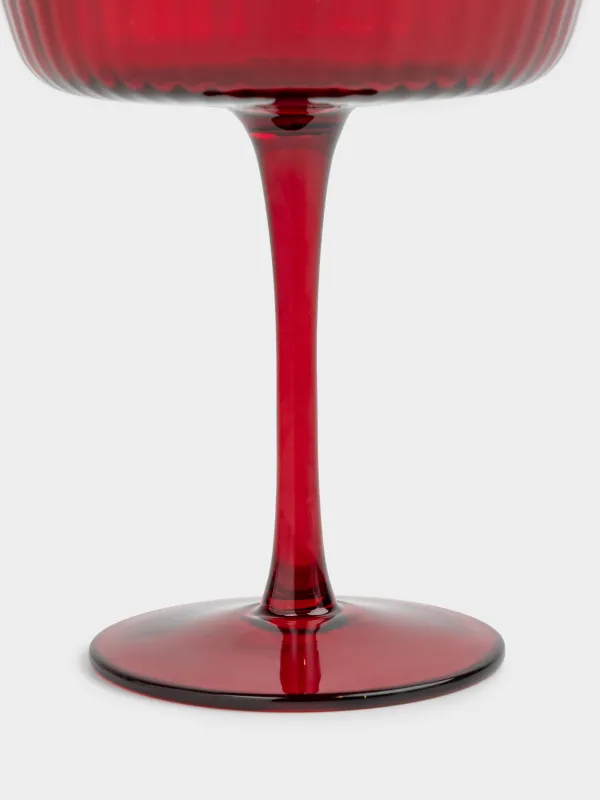 Drinking glass, 230 ml, glass R, red, Ribby color, image-2
