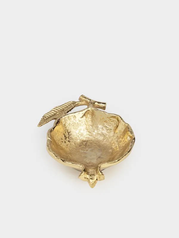 Decorative dish, 19x14 cm, metal, golden, Garnet, Fantastic gold, image-1
