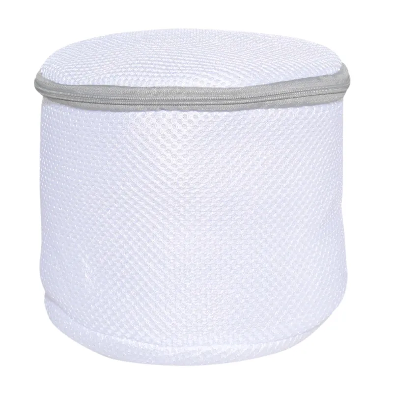 Bra washing bag, 17x15 cm, with protection, polyester, white-gray, Safety, image-0