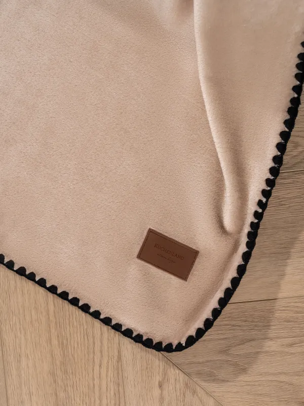 Plaid, 140x190 cm, flannel, sand, Flannel, image-5