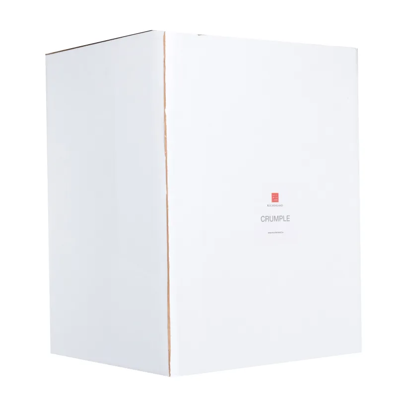 Flower vase, 25 cm, ceramic, White, Crumpled effect, Crumple, image-2