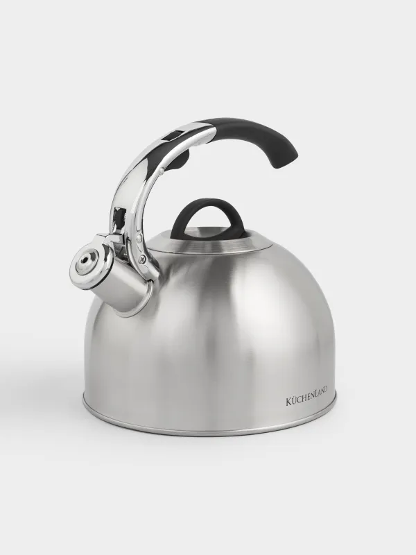 Teapot, 2.8 L, with whistle, steel, brushed, Whistle, image-2