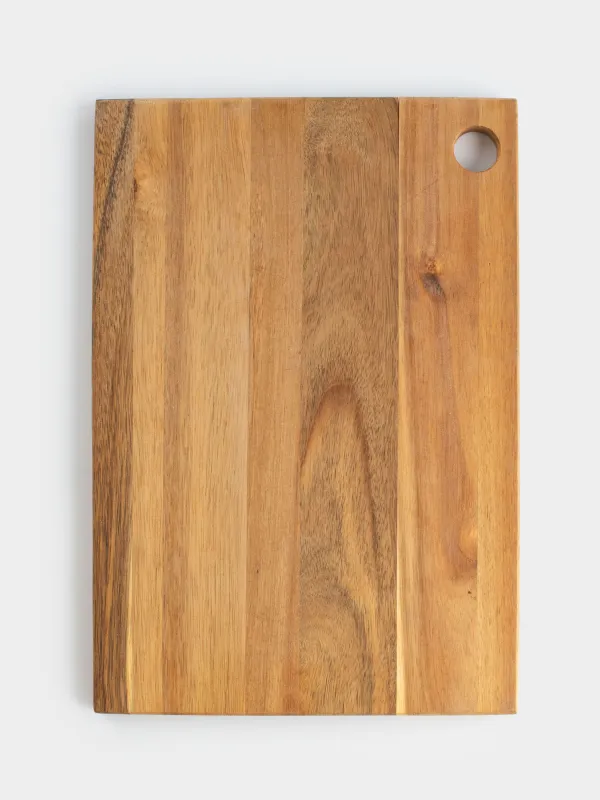 Cutting board, 30x20 cm, rectangular, wood, Noble tree, image-1