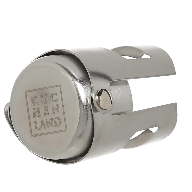 Beverage bottle stopper, 6 cm, metal, silver, Bar, image-2