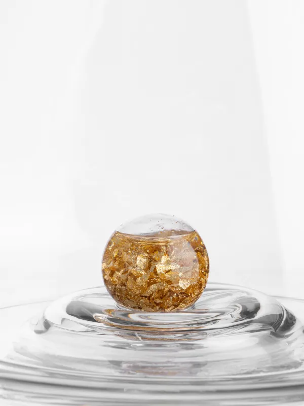 Decanter, 1.2 L, crystal glass, Amber ball, Sorento, image-1