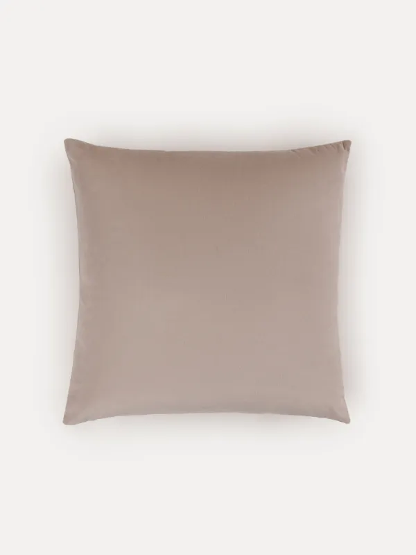 Decorative pillow, 45x45 cm, corduroy, light beige, Dragonflies and beetles, Bugs, image-1