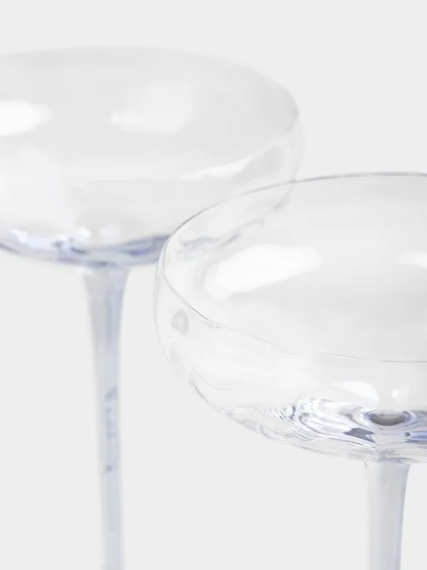 Drinking glass, 220 ml, 2 pcs, glass, blue, Filo R color, image-2