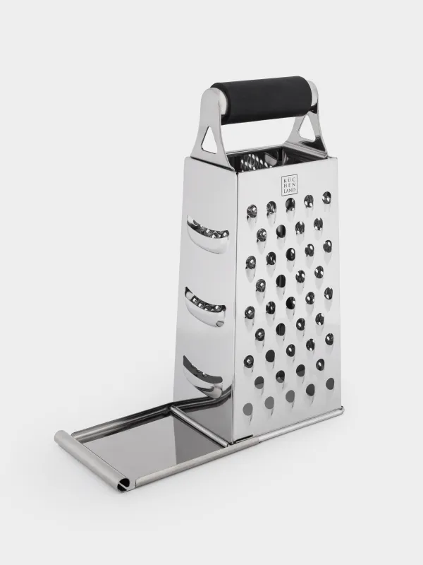 Grater, 24 cm, four-sided, black, Kitchen tools, image-2