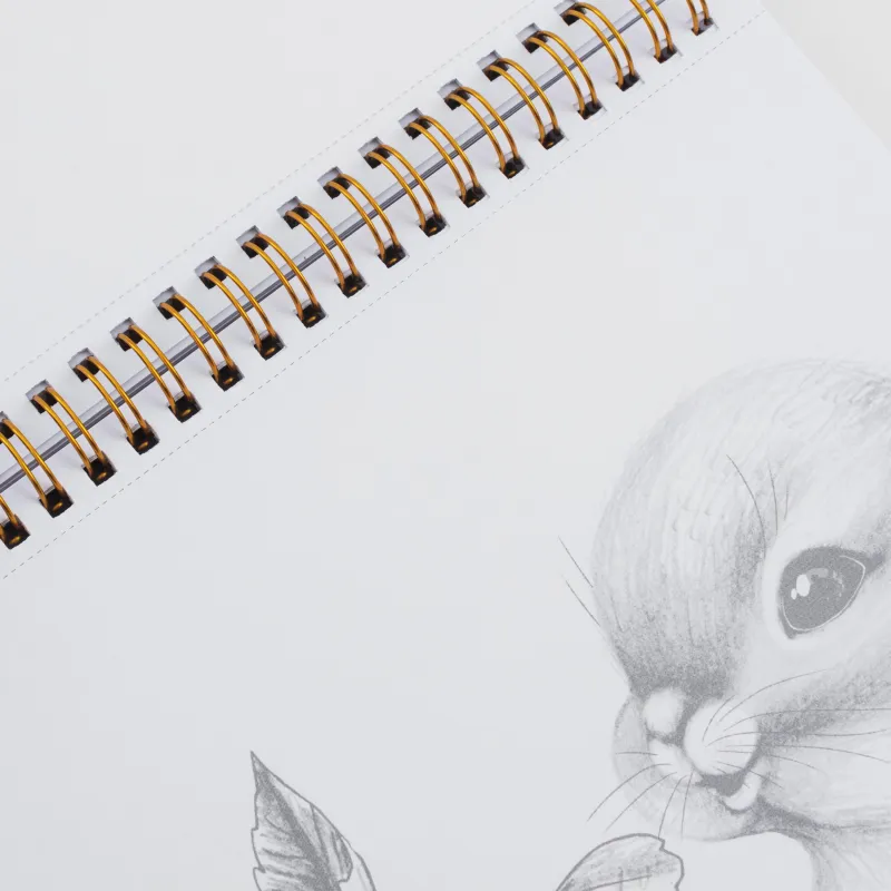 Coloring book, 21x21 cm, 24 sheets, on rings, Animals, Draw, image-6