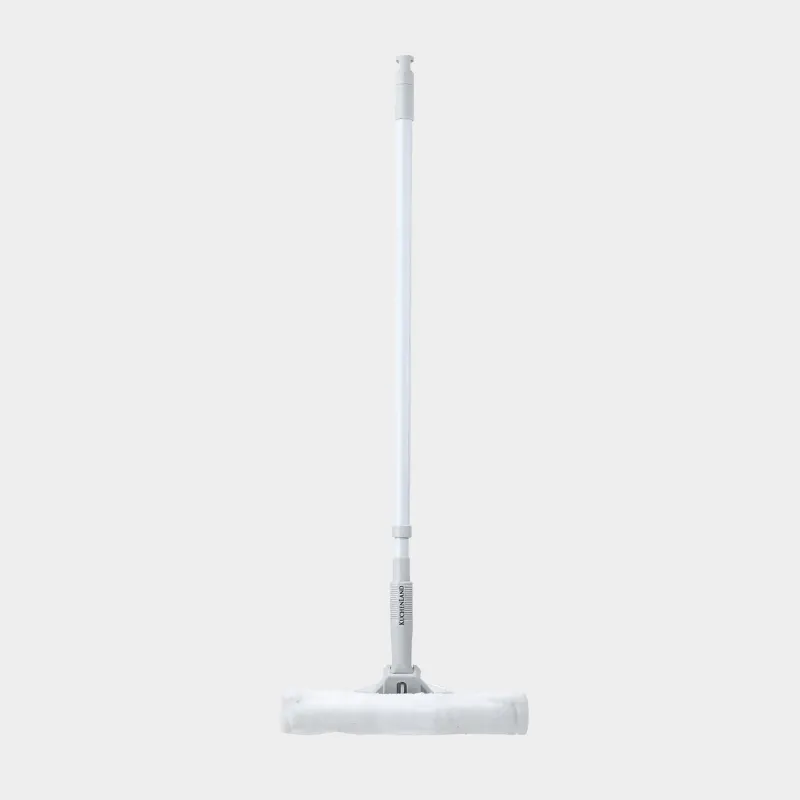Window cleaning mop, with rag and scraper, white-grey, Clean