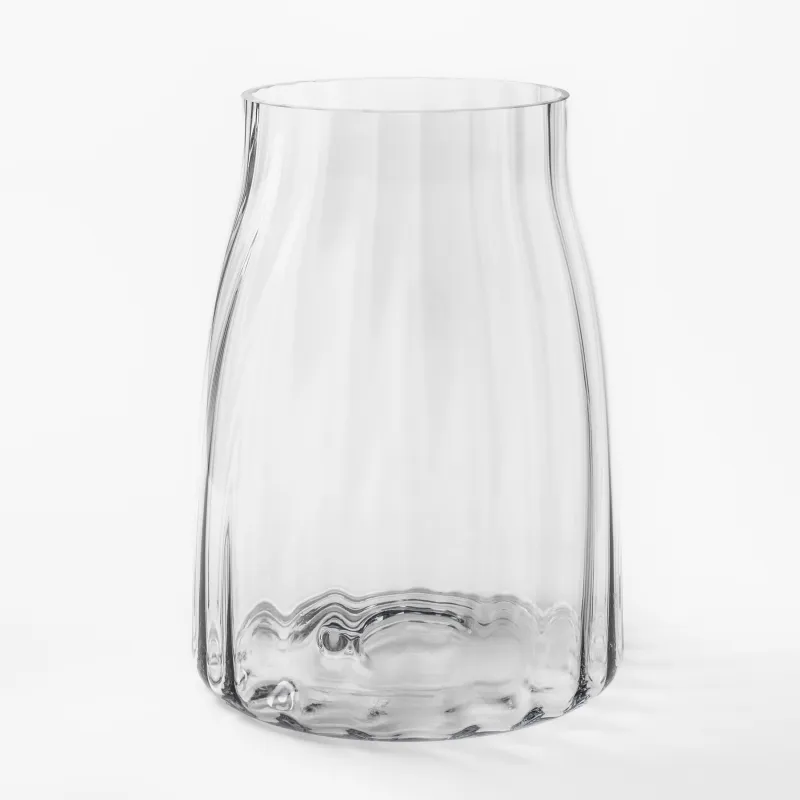 Flower vase, 26 cm, glass, Ledge