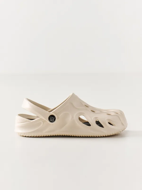 Clogs, size 42-43, EVA, beige and black, Sabot, image-0