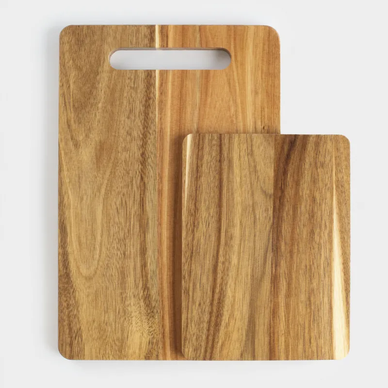 Cutting boards set, 20/30 cm, 2 pcs, rectangular, wood, Noble tree