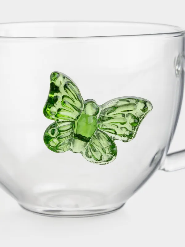 Mug, 300 ml, glass B, Butterfly, Butterfly, image-1