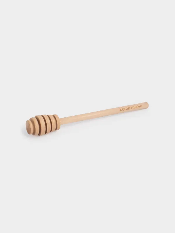 Spoon-spindle for honey, 15 cm, wood, Honey, image-1