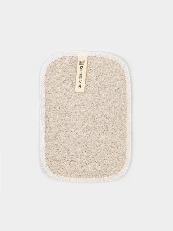 Dishcloth, 15x10 cm, 3 pcs, natural fiber, beige, Clean, image-1