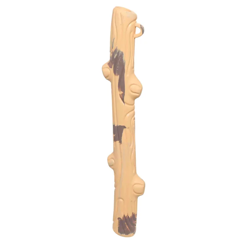 Dog toy, 25 cm, rubber, beige, Stick, Hunting pet