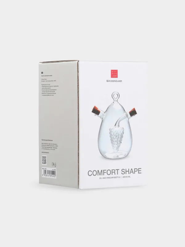 Oil and vinegar container, 400/35 ml, used glass, Comfort Shape, image-1