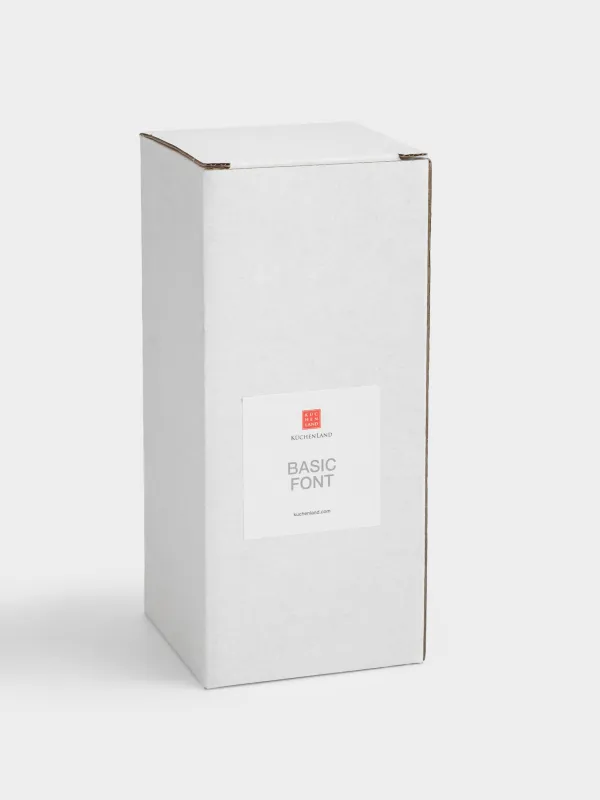 Cotton pad container, 7x20 cm, with lid, plastic, Basic font, image-4