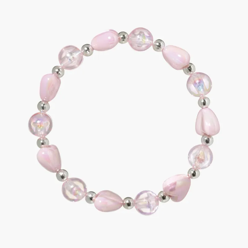 Jewelry set, Children's, 3 items, metal / acrylic, Heart, Views kids, image-3