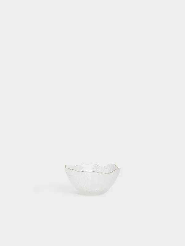 Bowl, 13x7 cm, 300 ml, glass, with golden edging, Berg, image-0