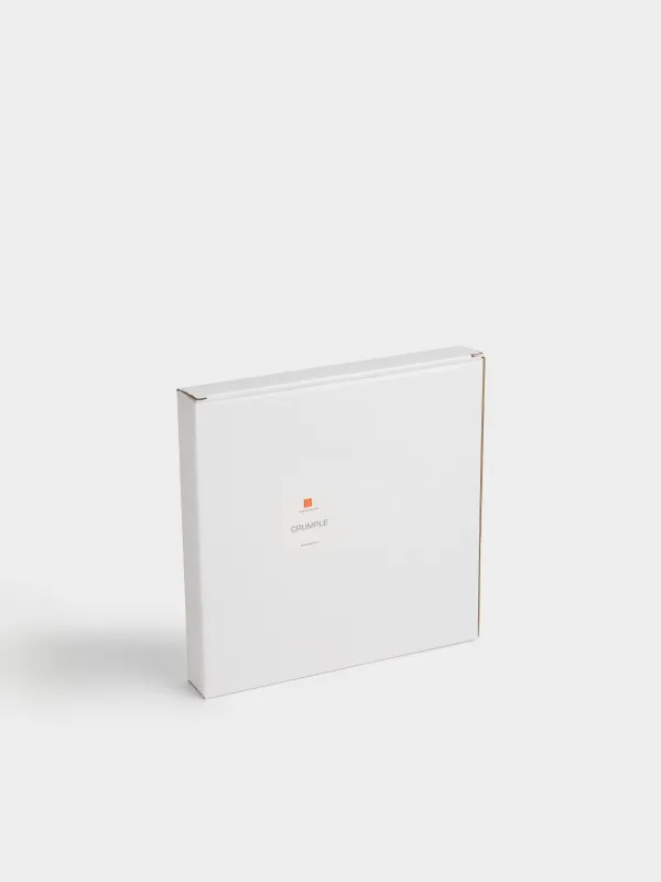 Snack plate, 24 cm, ceramic, milky, Wavy edge, Crumple, image-5