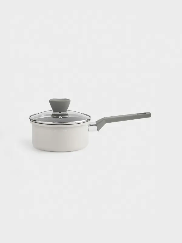 Tableware set, 4 items, coated, aluminum, beige, Tasty, image-3