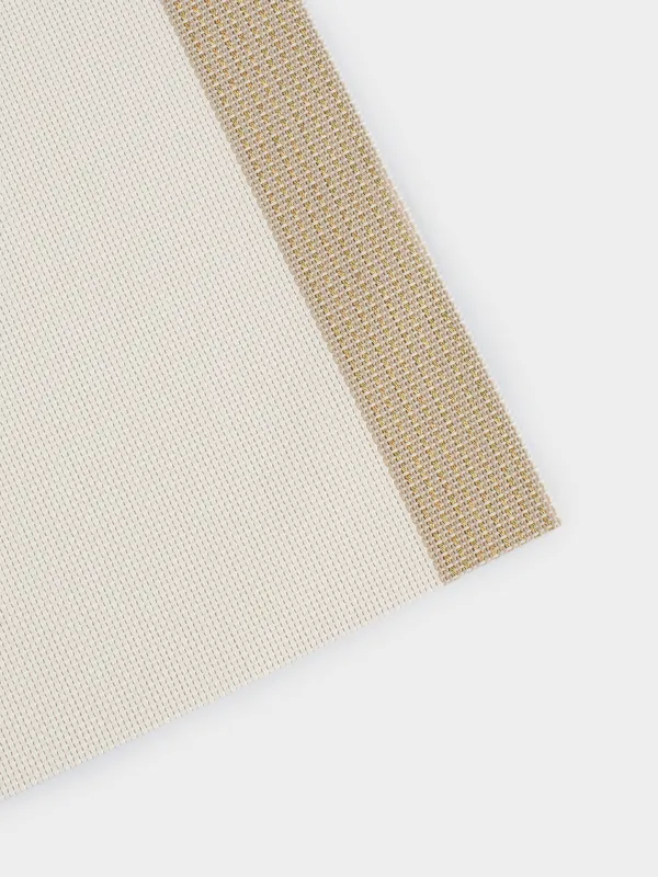Placemat, 30x45 cm, PVC, rectangular, sand-white, Stripes, Solid, image-3