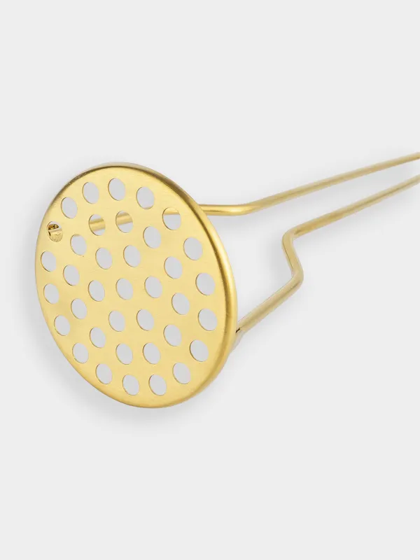 Puree press, 28 cm, steel, golden, Device gold, image-2