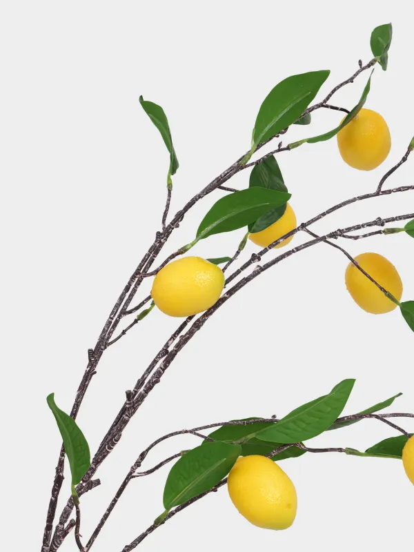 Decorative branch, 95 cm, material, Lemon, Fruit decor, image-2