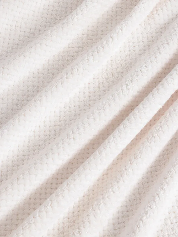 Pareo towel, 50x70 cm, polyester, milky, Ratine, image-2