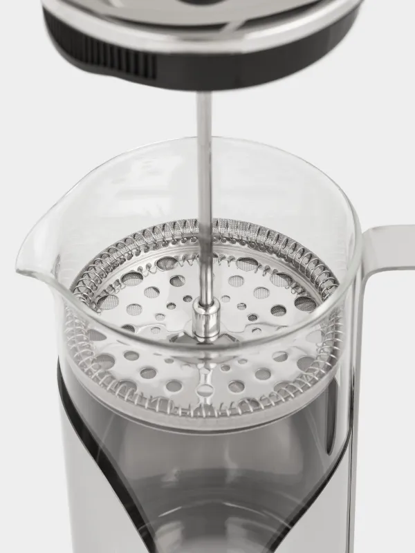 French press, 1 l, glass B / steel, Comfort, image-4