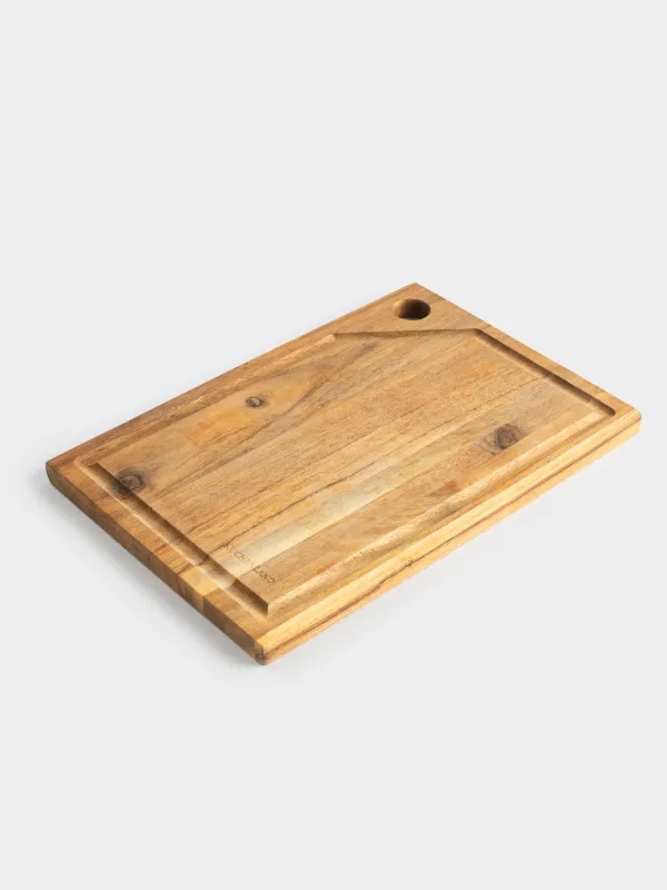 Cutting board, 33x25 cm, rectangular, wood, Noble tree, image-5