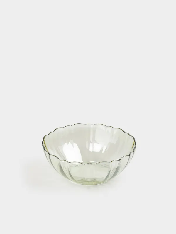 Salad bowl, 18x8 cm, 1 l, glass, yellow, Nelton color, image-1