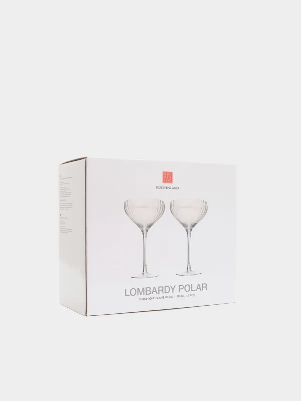Drinking glass, 320 ml, 2 pcs, glass, mother-of-pearl, Lombardy polar, image-5
