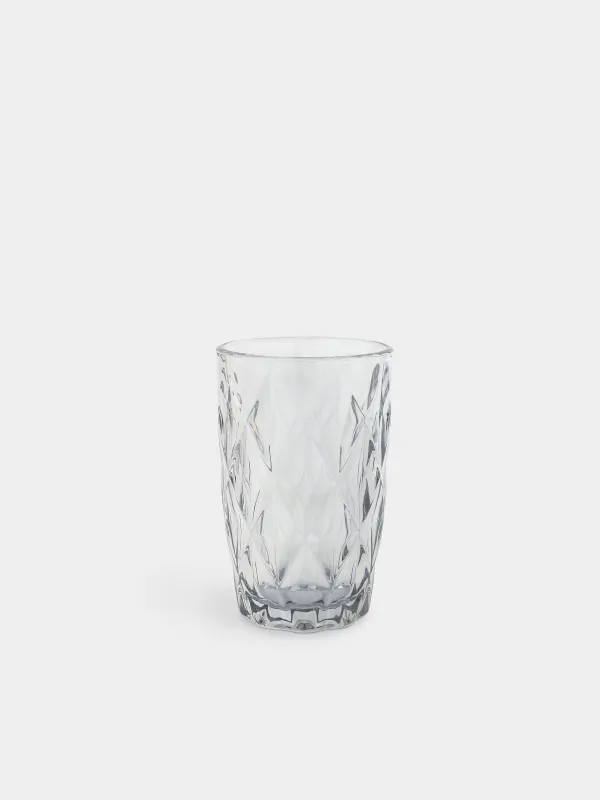 Glass, 12 cm, 340 ml, glass R, gray, Rhomb color, image-0