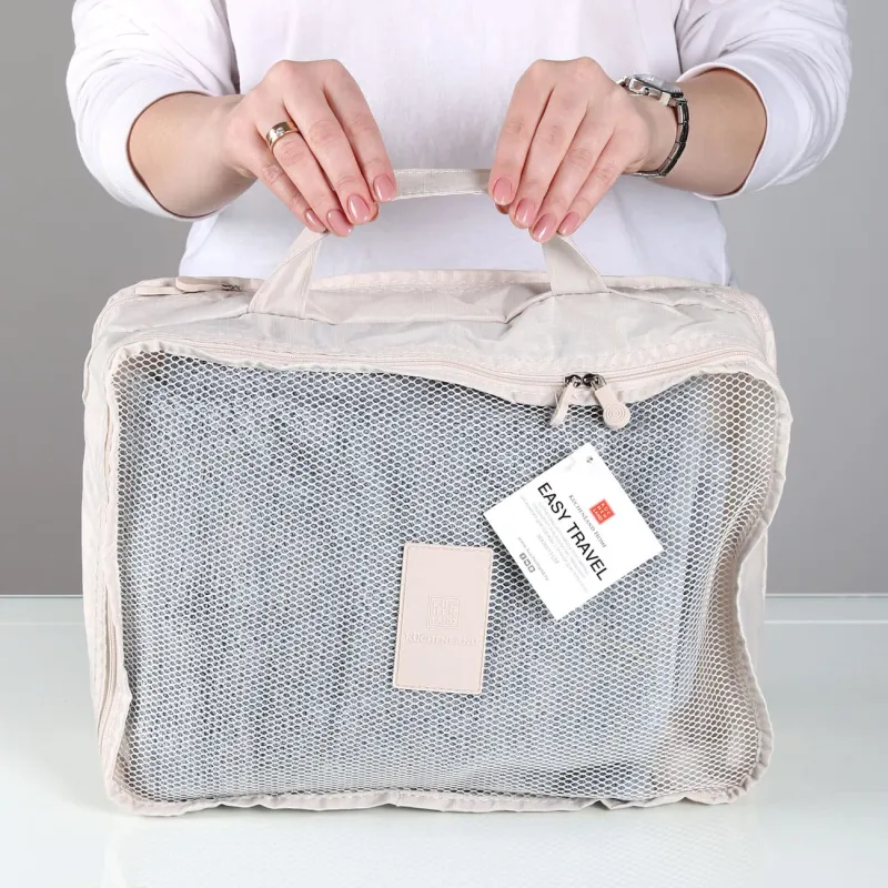 Clothes organizer, 40х30х10 cm, XL, beige, Easy Travel, image-1