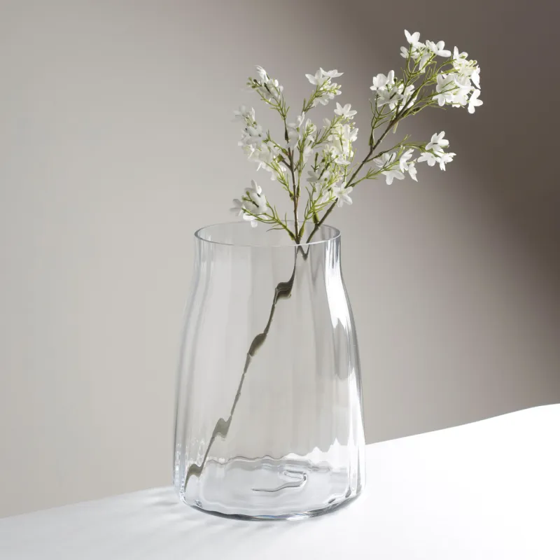 Flower vase, 26 cm, glass, Ledge, image-7