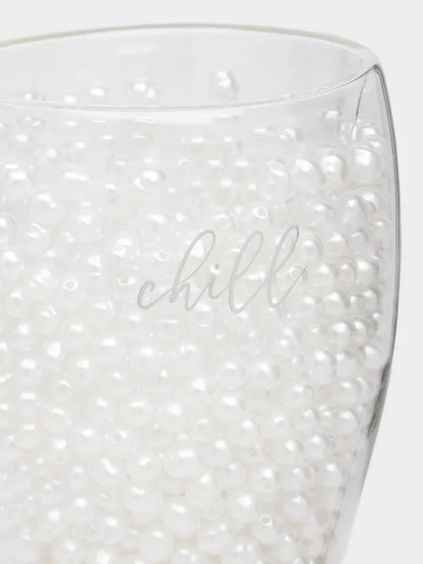 Mug, 330 ml, glass B/plastic, with pearls inside, Design, Air decor, image-5