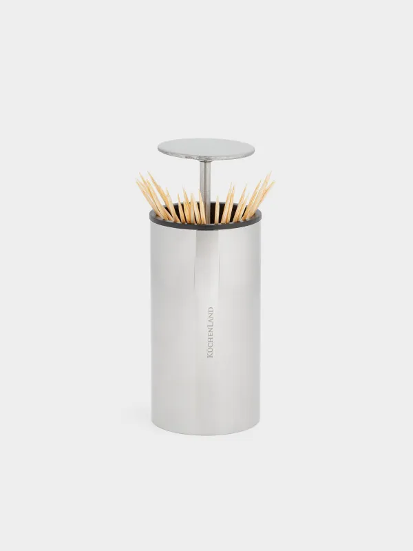 Toothpick container, 10 cm, steel, Classic, image-2