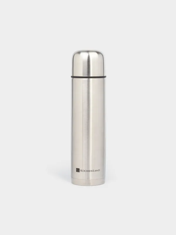 Thermos flask, 1 l, steel, metallic, Classic, image-1