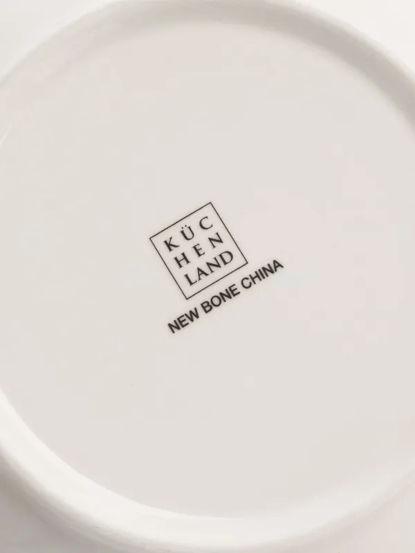 Salad bowl, 23x7 cm, 1.45 l, porcelain N, white, vintage flowers, La flore, image-2