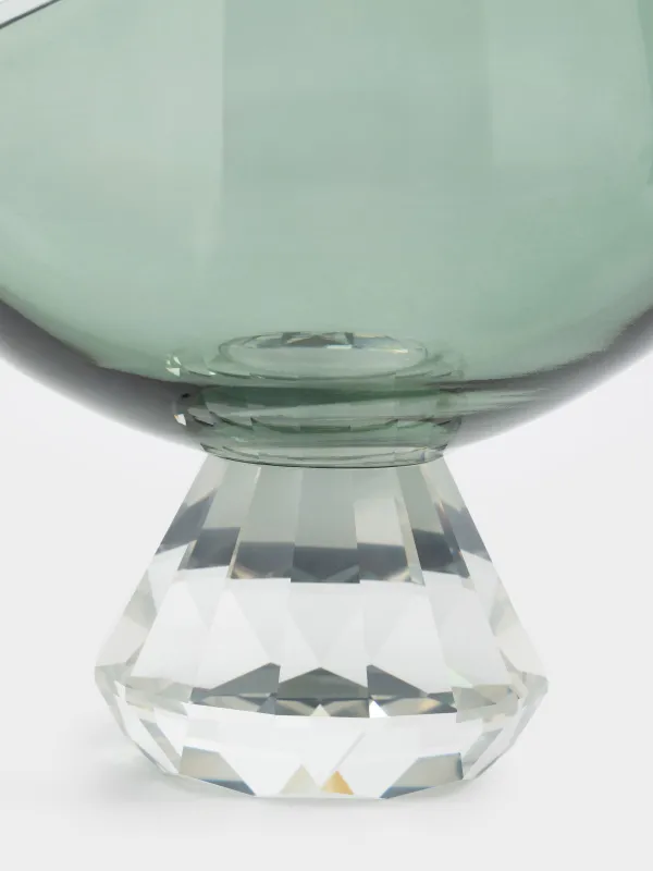 Candy bowl, 13x17 cm, on a leg, glass, Charm Life, image-1