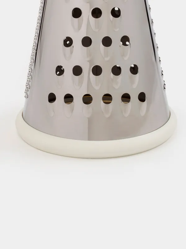 Grater, 20 cm, steel / wood, round, beige, Wood kitchen, image-4