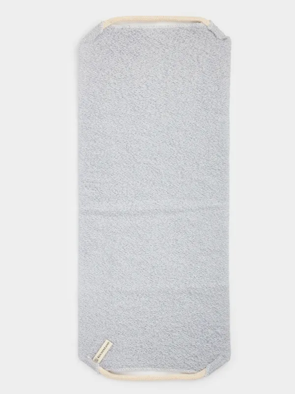 Washcloth-tape for washing the body, 45x21 cm, nylon / cotton, gray-blue, Unique spa, image-1