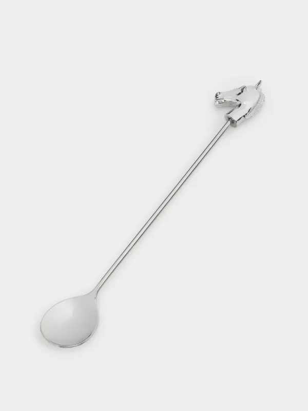 Dessert spoon, 15 cm, 2 pcs, steel, Horse, Horse silver, image-4
