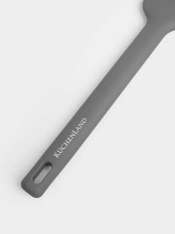 Spatula, 28 cm, silicone, grey, Grey steel, image-4