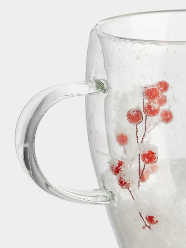 Mug, 330 ml, 2 pcs, glass B, with berries inside, Air decor, image-4