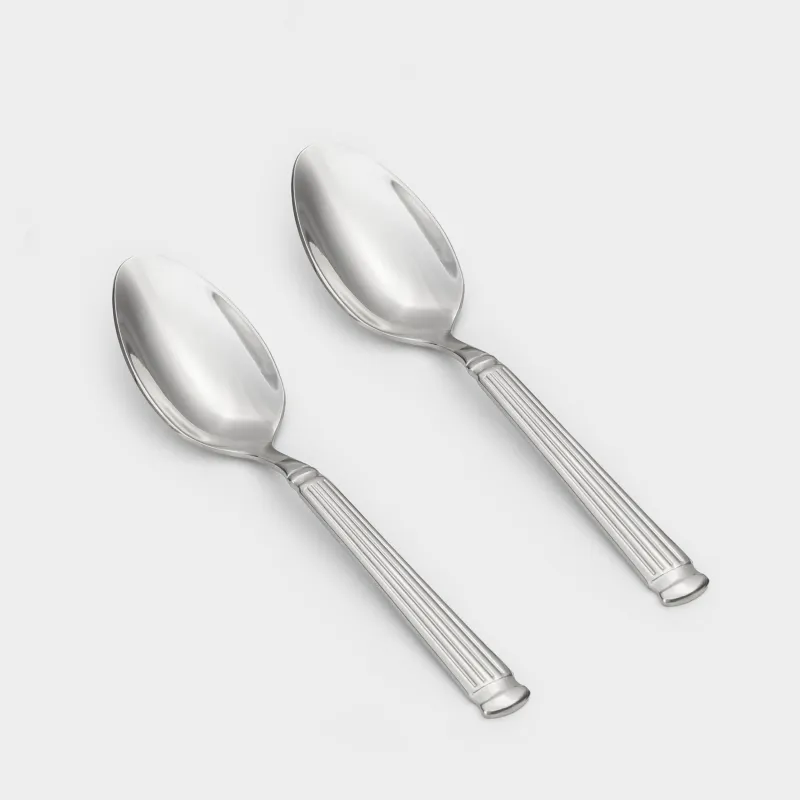Tea spoon, 2 pcs, steel, Strips, Manresa