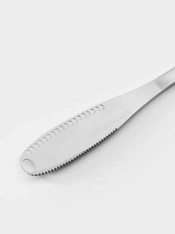 Butter knife, 20 cm, double-sided, steel, Classic, image-3